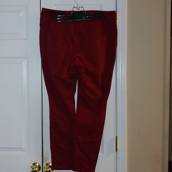 Stitch Star dark red  stretch Mid Rise  Skinny Pull on Pants Sz 1X - Picture 4 of 8
